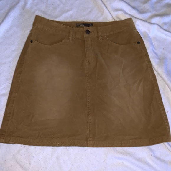 PRANA TRISTA rusty brown corduroy miniskirt size 4 tortoise - Picture 2 of 12